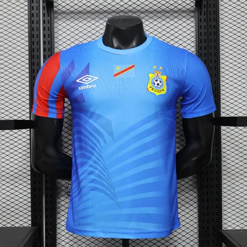 Camiseta de Fútbol Local Azul Congo Versión Jugador 2026 AAA calidad fan