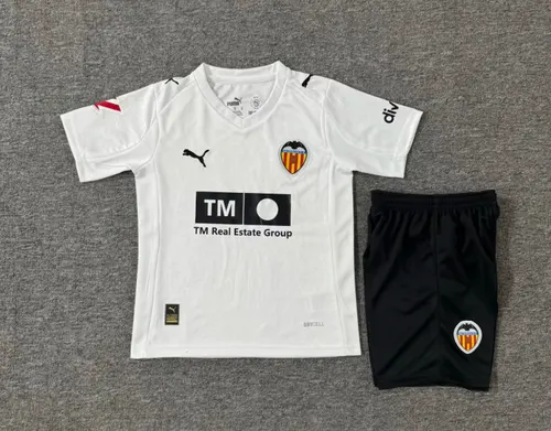 2025/2026 Valencia Home Football Jersey fan-grade Kids Size