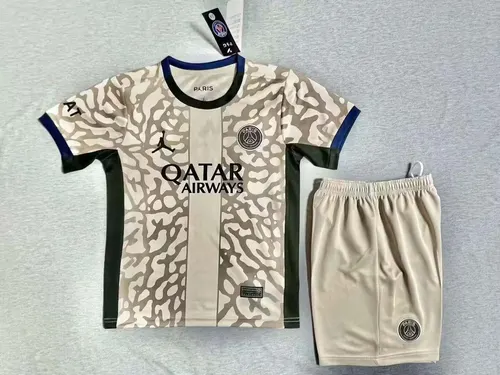 2023/2024 Psg Paris Saint-Germain Fourth Away Football Shirt AAA fan-grade Kids Size