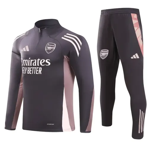 2024/2025 Arsenal Half-Pull Trainingsanzug Lila Fußballtrikot Thai-Qualität Set