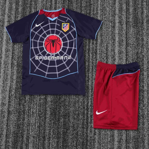 2004-2005 Retro Atletico Madrid Away Football Jersey AAA fan-grade Kids Size