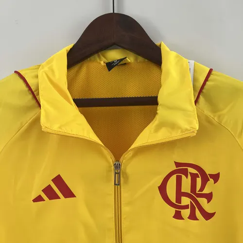 2023 Flamengo Windbreaker yellow Soccer Jersey AAA fan-grade — view 3