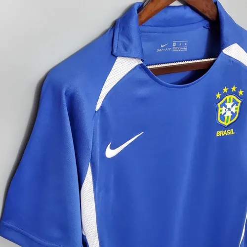 2002 Retro Brazil Away Soccer Jersey — view 7