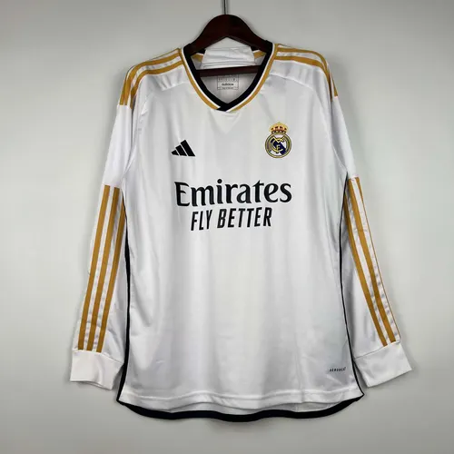 2023/2024 Long Sleeve Real Madrid Home Football Shirt AAA fan-grade