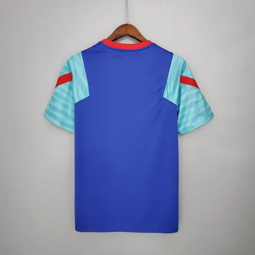 Camiseta de Entrenamiento de Barcelona 2021/2022 Azul y Verde — view 2
