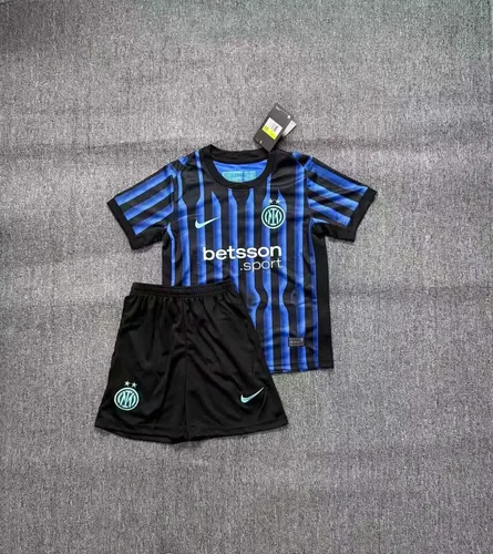 2025/2026 قميص كرة قدم Internazionale Milan داخل الأرض جودة تايلاندية مقاس أطفال