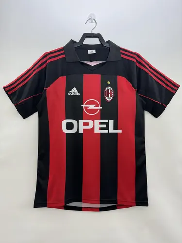 Maillot Domicile Rétro AC Milan 2000/2002 Qualité Thaï