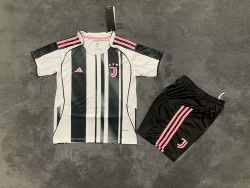 2025/2026 Juventus Home Football Jersey AAA fan-grade Kids Size