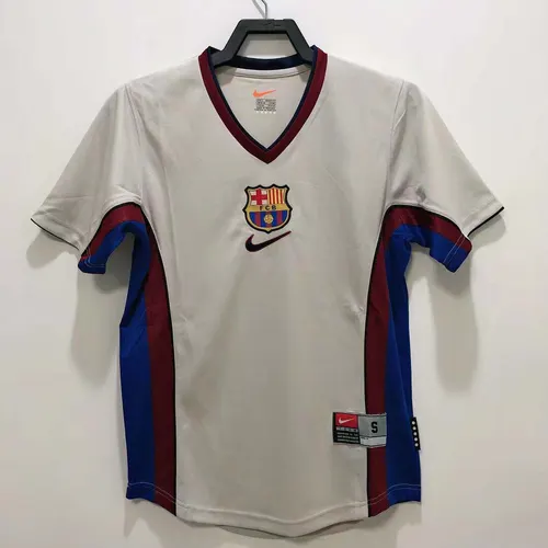 Camisa de Futebol Retrô Barcelona Fora 1998/1999 Qualidade Tailandesa