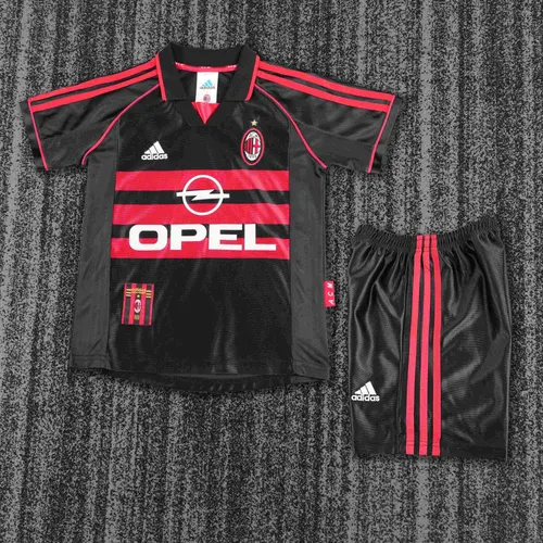 Maillot de football extérieur third rétro AC Milan 1998-1999 Qualité Thaï Taille Enfant