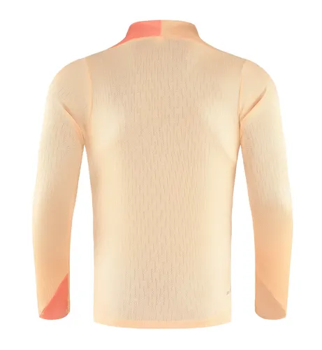 2025/2026 Barcelona beige Half-Pull Training Suit Jersey Set — view 4