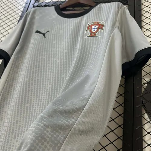 2025 Portugal Camiseta de Portero Gris AAA Grado Fan — view 7