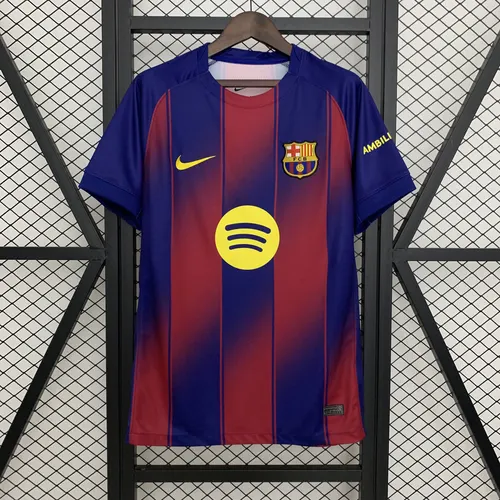 2025/2026 برشلونة منزلي مع إعلان قميص كرة قدم جودة تايلاندية