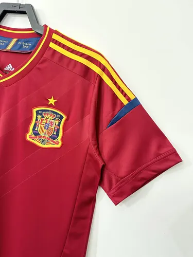 2012 Retro Spain Home Soccer Shirt — view 4