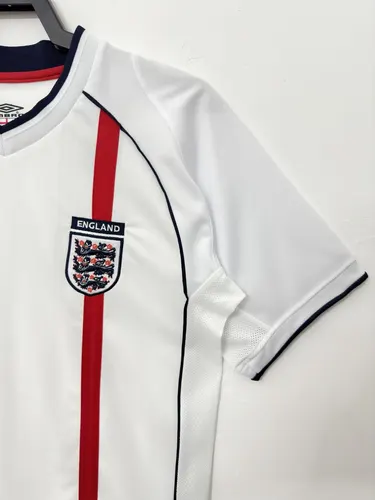 2002 Retro England Heim Fußballtrikot AAA fan-gradät — view 7