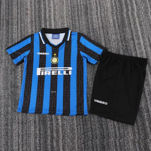 Maillot Domicile Rétro Inter Milan 1997/1998 Taille Enfant Qualité Thaï