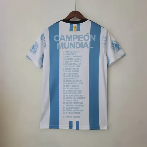2022 Argentina Home Champion Commemorative Edition Jersey — view 2