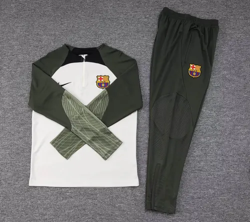 2023/2024 Barcelona Chándal de Entrenamiento de Media Cremallera Gris Camiseta Set — view 7