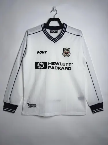 1997-1999 Retro Long Sleeve Tottenham Hotspur Home Football Shirt AAA fan-grade