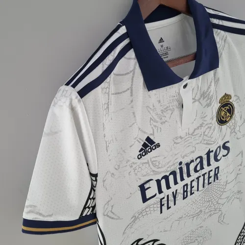 2022/2023 Real Madrid Chinese Dragon Football Shirt White — view 6