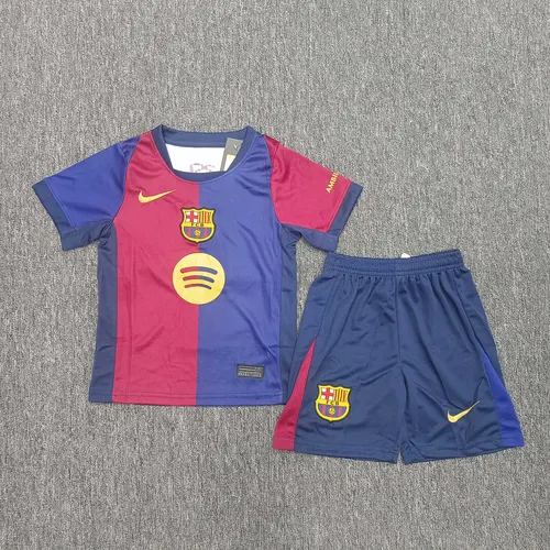 2025/2026 Barcelona ホーム Spotifyなし サッカージャージ タイ品質 キッズサイズ
