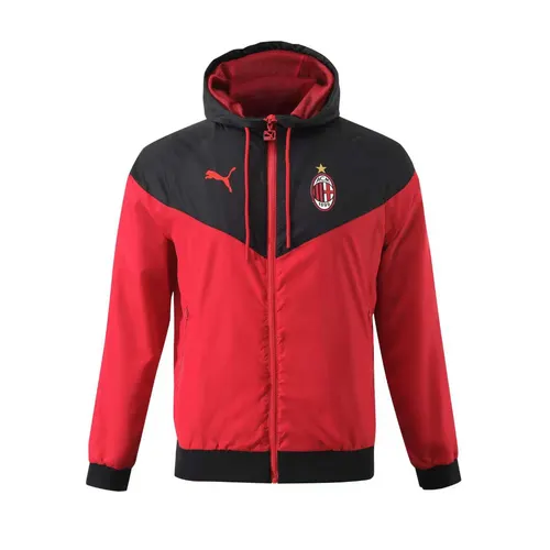 Coupe-vent AC Milan 2023 rouge Taille enfant Qualité thaï