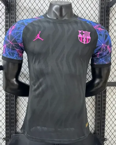 نسخة لاعب 2026/2027 Barcelona إصدار خاص أسود أزرق قميص كرة قدم جودة تايلاندية 1:1