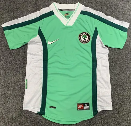 Camisa de Futebol Retro Nigéria Seleção Casa 1998 Qualidade Tailandesa
