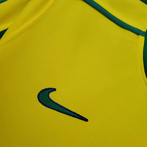 1998 Retro Brazil Soccer Jersey Home — view 4