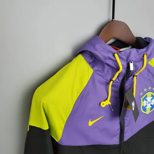 Brazil National Team Windbreaker Purple-Black — view 6