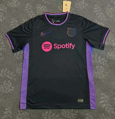 Camiseta de Fútbol Negra Edición Especial Barcelona 2024/2025 Calidad Tailandesa