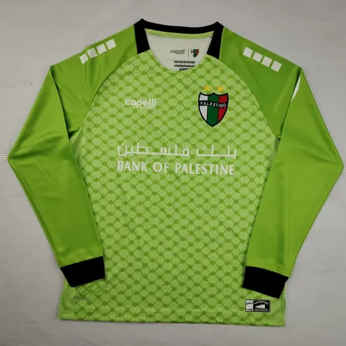 2025/2026 Manga Larga Camiseta de Fútbol Verde Claro Palestina Calidad Tailandesa