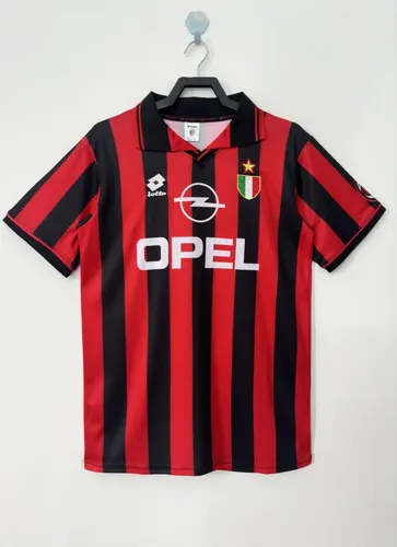 Maillot Domicile Rétro AC Milan 1996/1997 Qualité Thaï