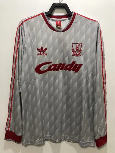 1989/1991 Retro Liverpool Away Football Shirt Long Sleeve AAA fan-grade