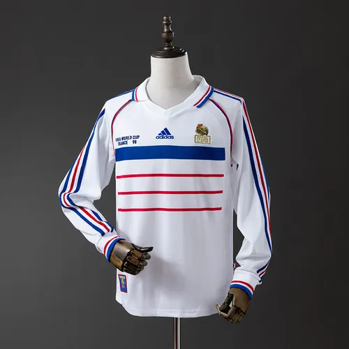 1998 Retro Long Sleeve France Away Football Shirt AAA fan-grade