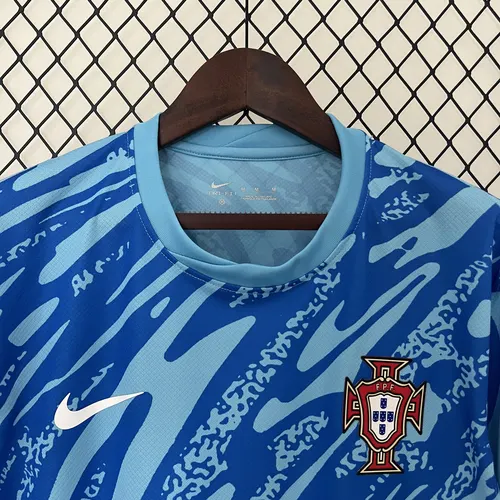 2024 Portugal Goleiro Camisa de Futebol -Azul AAA qualidade fã — view 9