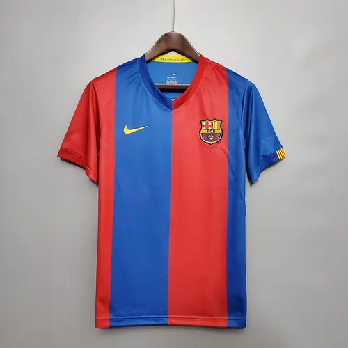 Camisa de Futebol Retro Barcelona Home 2006/2007 Qualidade Tailandesa
