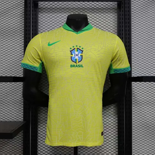 2024 Spielerversion Brasilien Heim Trikot