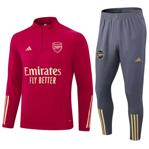2023/2024 Arsenal Half-Pull Training Suit Red Football Shirt AAA fan-grade Set