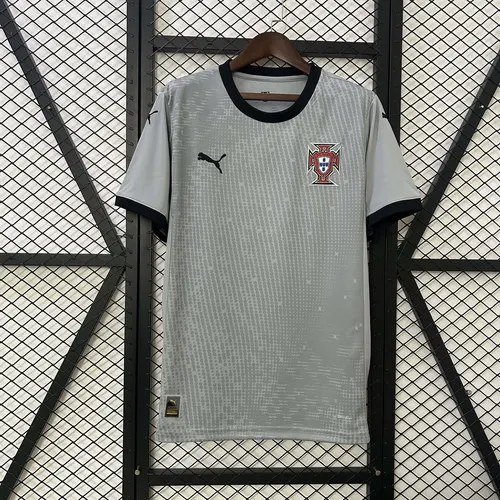 2025 Portugal Camiseta de Portero Gris AAA Grado Fan — view 1