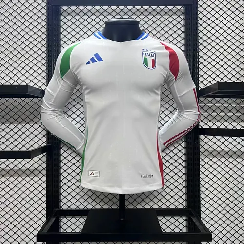 2024-2025 Player Version Italy Away Long Sleeve Football Shirt AAA fan-grade