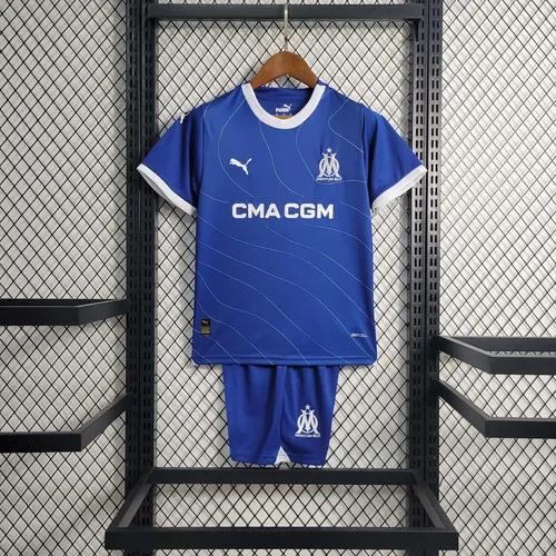 2023/2024 Olympique de Marseille Away Football Shirt AAA fan-grade Kids Size