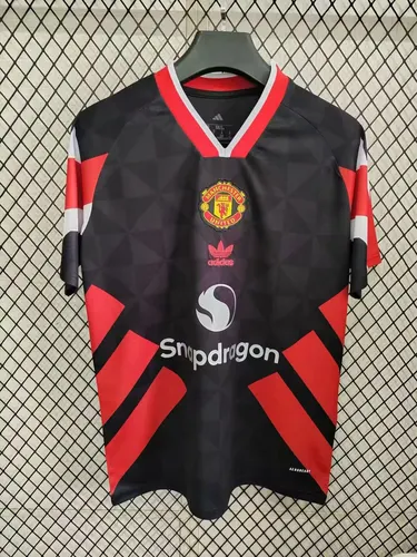2025/2026 Manchester United スペシャルエディション ブラック フットボール ジャージ タイ品質
