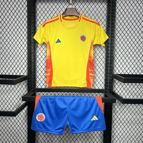 2024-2025 Colombia National Home Football Shirt AAA fan-grade Kids Size