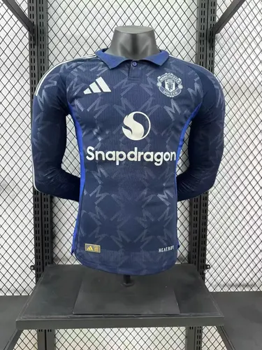 2024/2025 Player Version Manchester United Away Long Sleeve Football Shirt AAA fan-grade