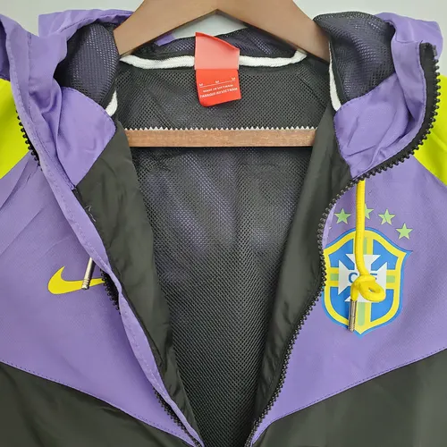 Brazil National Team Windbreaker Purple-Black — view 7