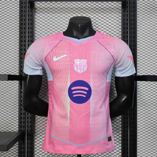 2025/2026 Barcelona Player Version Special Edition Pink Football Jersey AAA fan-grade