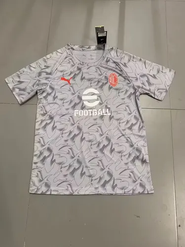 2025/2026 AC Milan Pre-match Training Uniforms Grey Football Jersey AAA fan-grade