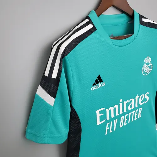 ملابس تدريب ريال مدريد 2021/2022 قميص كرة قدم أخضر — view 6