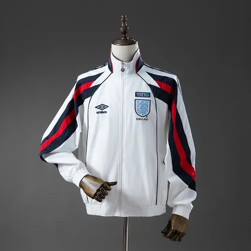 Camisa Retrô Inglaterra Branca 1998 Futebol Camisa AAA grau fã — view 1